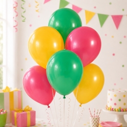 Hot Pink, Gold & Green 12